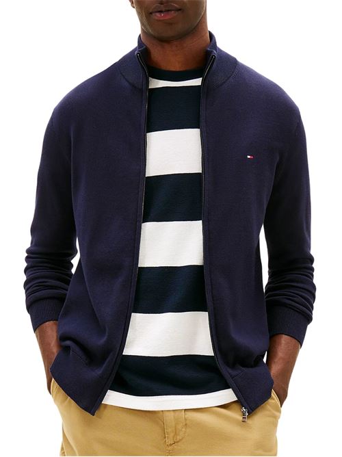 Cardigan blu in cotone Tommy Hilfiger | MW0MW36517DW5